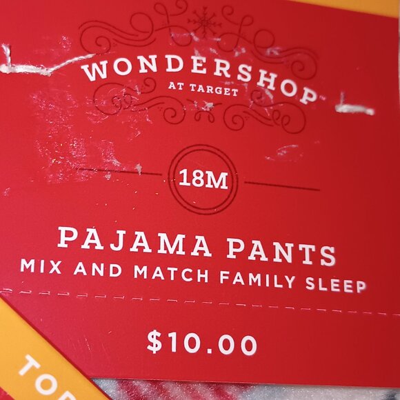 NEW Wondershop Toddler Plaid Microfleece Matching Family Pajama Pants - Picture 6 of 6